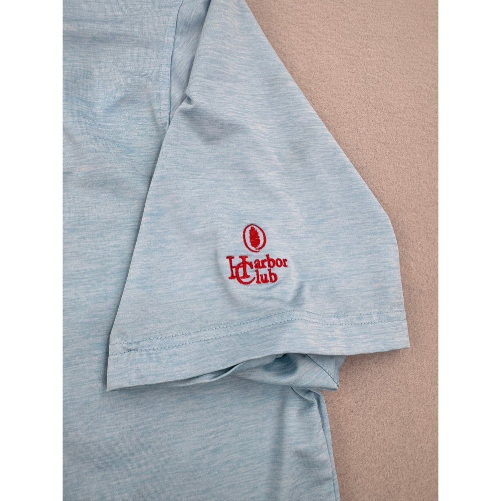 FootJoy ProDry Mens XL Light Blue Heathered Golf Polo Shirt Lightweight Casual - Picture 5 of 10